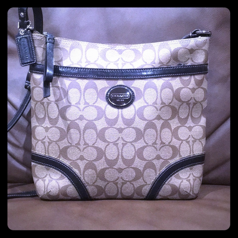 Coach leather cross body